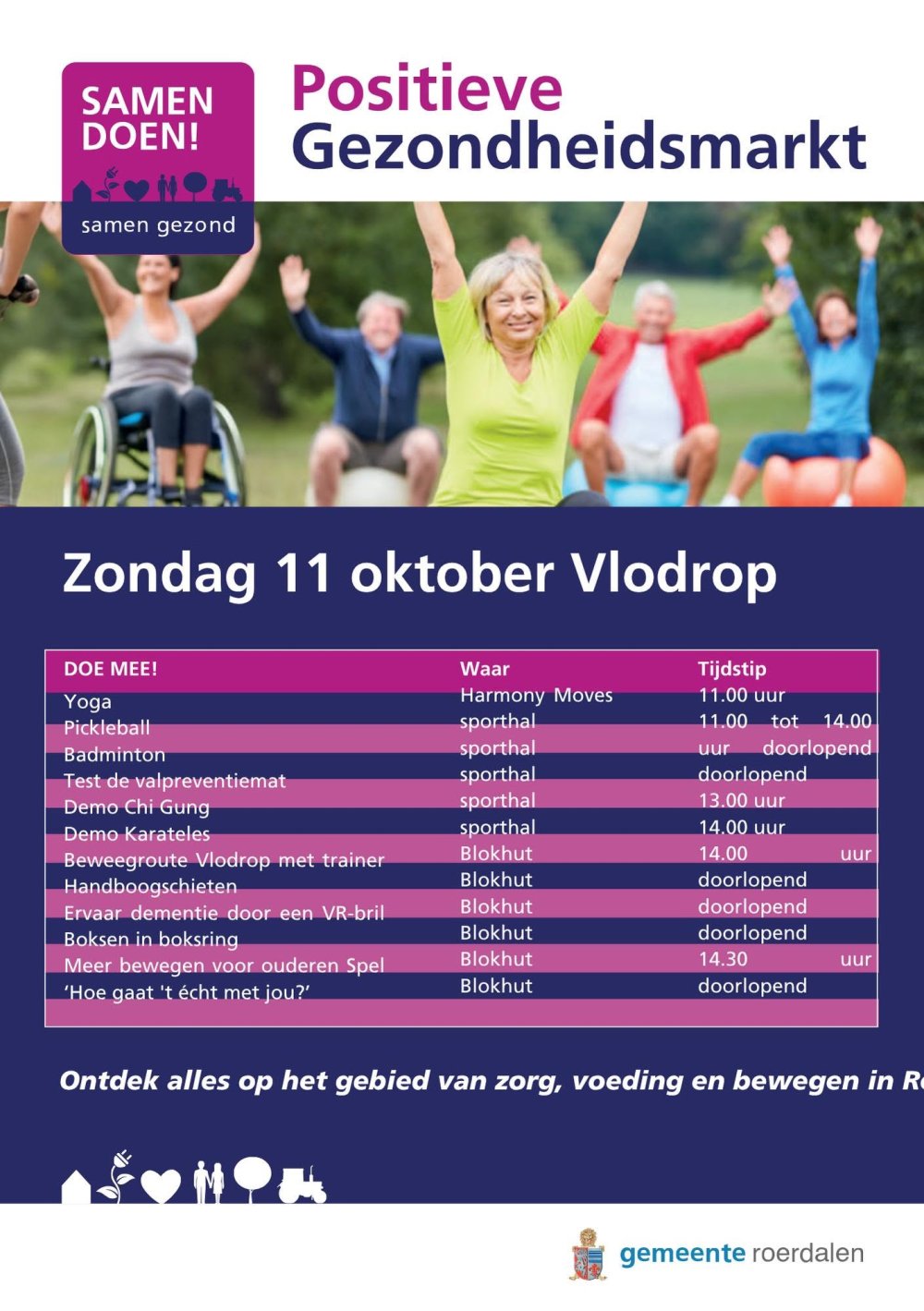 Foto van Positieve Gezondheidsmarkt Roerdalen